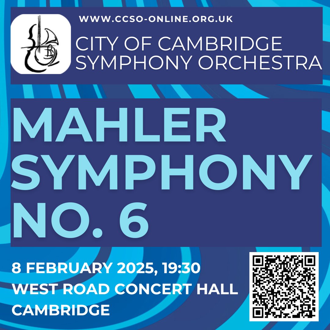 There's still time to buy your ticket's for Mahler 6 at West Road Concert Hall Cambridge!

ccso-online.org.uk
ticketsource.co.uk/city-of-cambri…

@cam_sight 
@westroadconcerthall 
@pipviolin