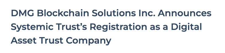 power_analys1s's tweet image. 📢 Big milestone for @dmgblockchain !
Systemic Trust is now a registered digital asset trust company under Alberta law! ✅
💼 Canada’s only Qualified Custodian using Fireblocks' wallet tech.
🔗 Full details: globenewswire.com/news-release/2…
#CryptoCustody #Bitcoin #Blockchain