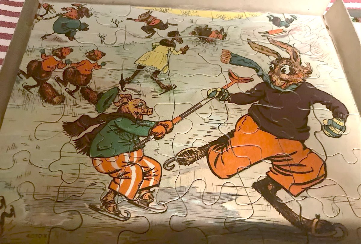 1940s Uncle Wiggily Picture Puzzles. Howard R. Garis. Drawings by Elmer Rache. Milton Bradley