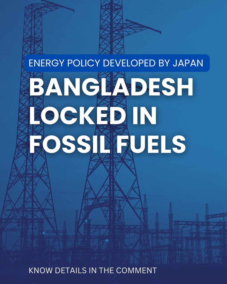 <a href="/jica_direct_en/">JICA - Japan International Cooperation Agency</a> recommendation of generating 60% of the 90,000MW of electricity in 2050 from #fossilfuels will increase 🇧🇩 reliance on non-renewable resources and financial burden.
Instead, Japan should invest significantly in Bangladesh's #renewableenergy sector. Details👇