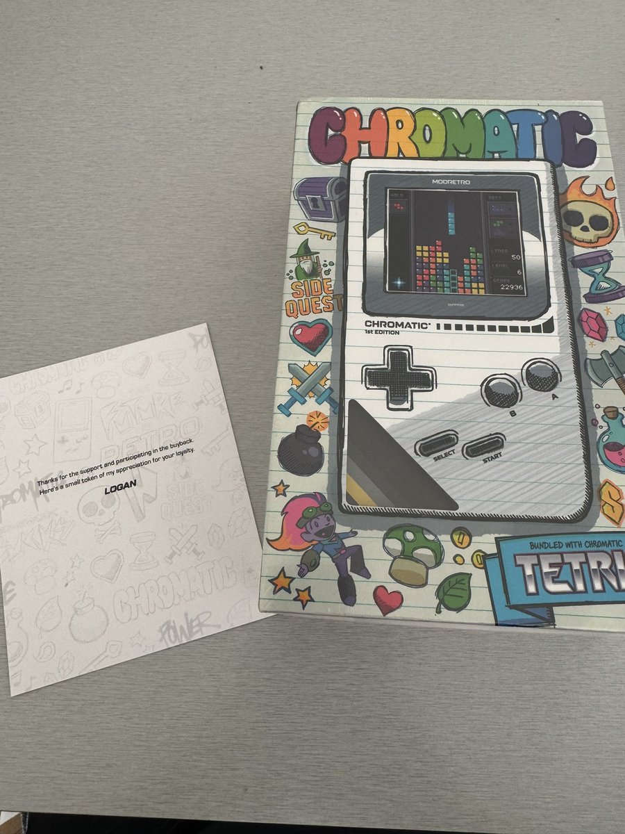 xtianG's tweet photo. Just got this note and #chromatic from @LoganPaul as a thank you for participating in the cryptozoo buy back. Thank you for squaring things up with the buy back, appreciate it! https://t.co/Ulzn1fjtWH