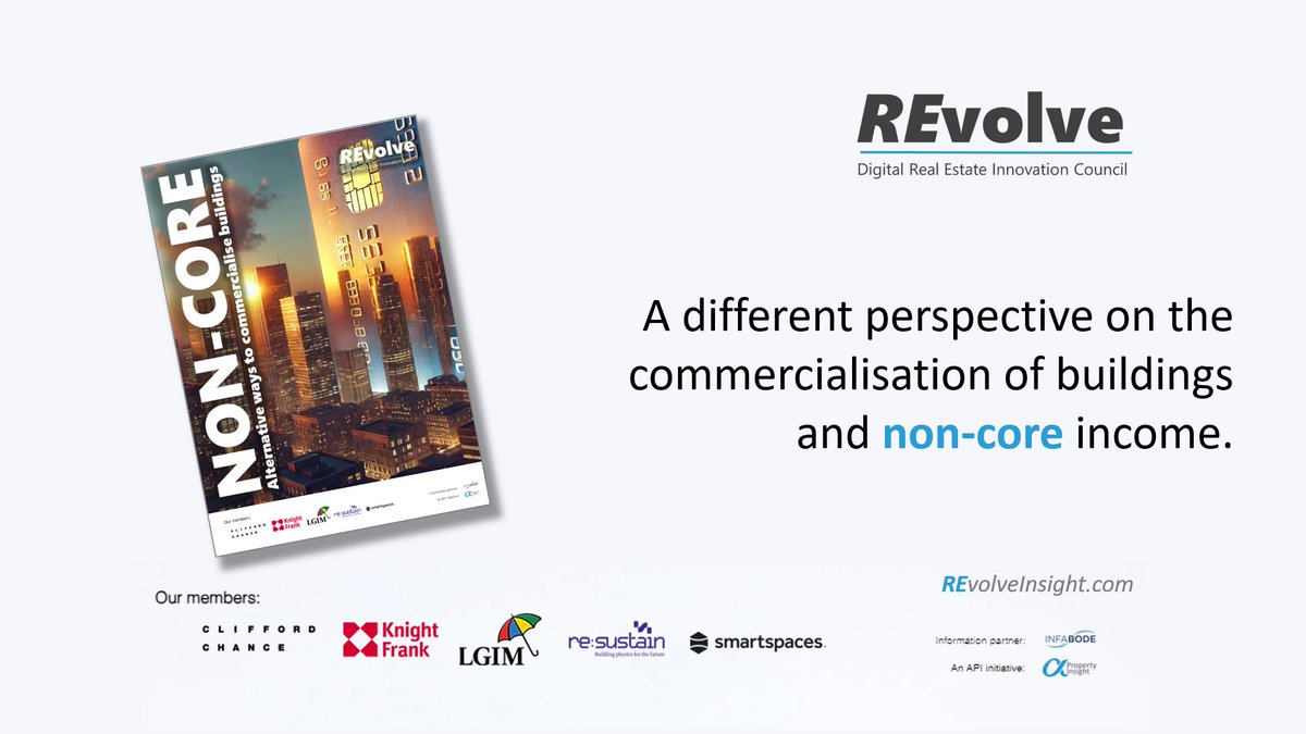 REvolve Insight (@revolve_insight) on Twitter photo 💡Our latest report launches today looking at non-core income and alternative ways to commercialise buildings.
➡️ Visit revolveinsight.com to download the full report.
#ESG #Data #BIM #GIS #PropTech #REvolveInsight 💡Our latest report launches today looking at non-core income and alternative ways to commercialise buildings.
➡️ Visit revolveinsight.com to download the full report.
#ESG #Data #BIM #GIS #PropTech #REvolveInsight