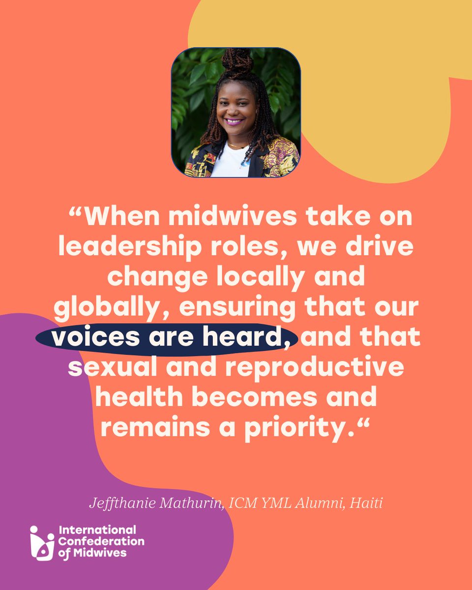world_midwives's tweet image. Read this inspiring letter from Jeffthanie Mathurin, an ICM YML alumna, to young midwives! If enabled, they can drive change and shape the future of SRHR. 

Read her letter now: zurl.co/MSE40