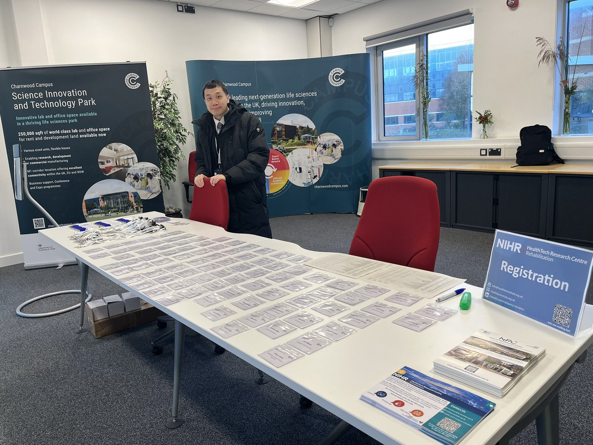 HRCRehab (@nihrhrcrehab) on Twitter photo Very excited for our first innovation event today at Charnwood campus! Erik is ready to greet you at our registration table š
<a href="/CharnwoodCampus/">Charnwood Campus</a> <a href="/NRCrehabUK/">National Rehabilitation Centre NRC UK</a> Very excited for our first innovation event today at Charnwood campus! Erik is ready to greet you at our registration table š
<a href="/CharnwoodCampus/">Charnwood Campus</a> <a href="/NRCrehabUK/">National Rehabilitation Centre NRC UK</a>