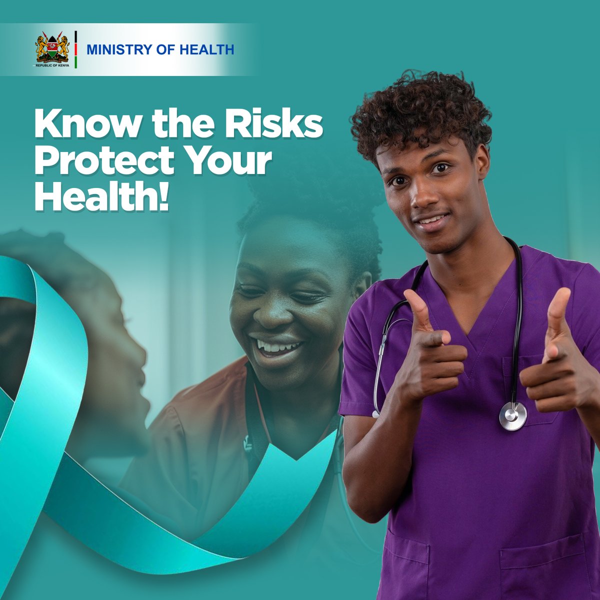 Makala Ya Tumaini (@makalayatumaini) on Twitter photo Know the Risks – Protect Your Health!
Understanding the risk factors for cervical cancer is key to prevention. ​Risks include having multiple sexual partners, smoking, and a weakened immune system. Tune in to #MakalayaTumaini on our Digiredio stations.
<a href="/DigiRedio/">DigiRedio Social & Behaviour Change Platform</a>
<a href="/MOH_Kenya/">Ministry of Health</a> Know the Risks – Protect Your Health!
Understanding the risk factors for cervical cancer is key to prevention. ​Risks include having multiple sexual partners, smoking, and a weakened immune system. Tune in to #MakalayaTumaini on our Digiredio stations.
<a href="/DigiRedio/">DigiRedio Social & Behaviour Change Platform</a>
<a href="/MOH_Kenya/">Ministry of Health</a>
