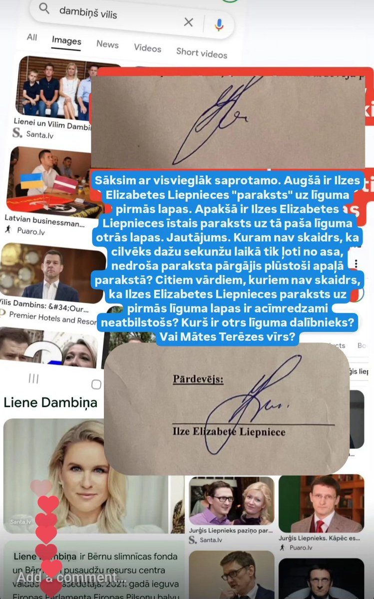 Turpinājumā ne tikai par parakstu viltošanu, bet arī, kur un kā un no kā mazgāja. Vairāk instagram storijos.