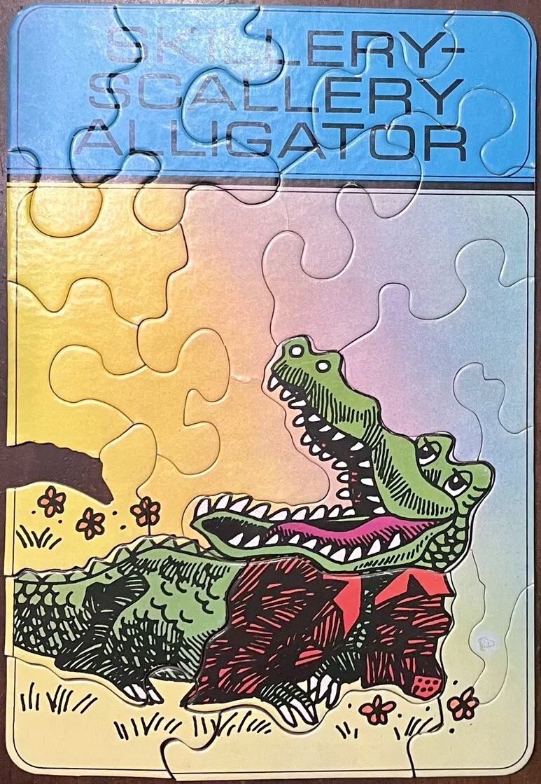 1968 The Uncle Wiggily Puzzles by Howard R. Garis. Parker Brothers

Uncle Wiggily
Skeezicks
Skillery-Scallery Alligator