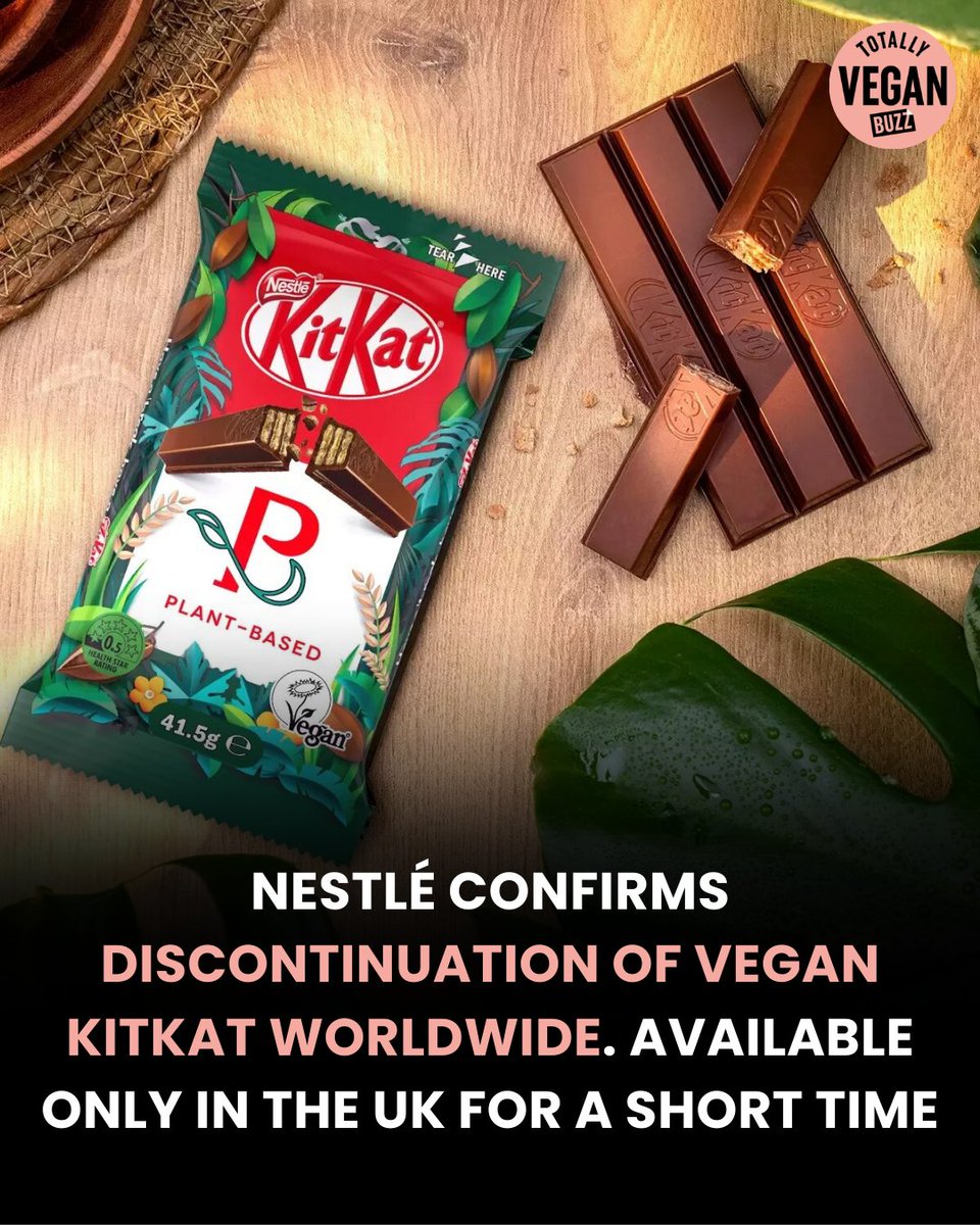 The dairy-free chocolate had reportedly been unavailable in stores and online for a while, and Nestlé has now confirmed that #KitKat V has been discontinued worldwide, with the exception of the UK, due to declining sales.