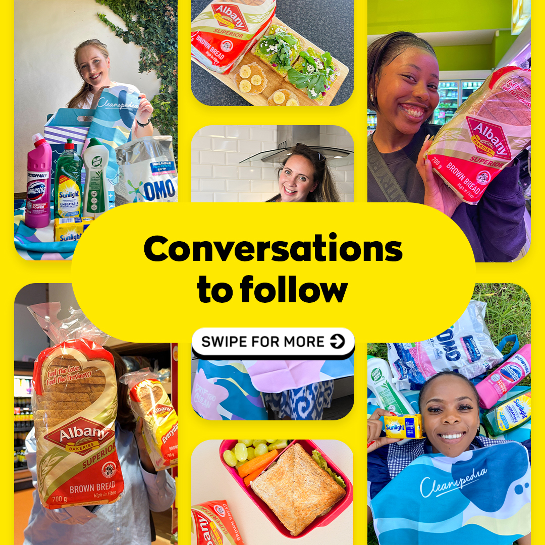 BrandAdvisorSA's tweet image. 📢 FOLLOW our TWO LATEST projects: #AlbanyBreaducation 🍞 &amp;amp; #AskCleanipedia @Cleanipedia_SA 🧼⁠ on TikTok!
⁠
Follow our influencers IN ACTION! 👀⁠
⁠ ⁠
👉 Click the link in bio to LEARN MORE! 🔗 brandadvisor.co.za/follow-our-liv…