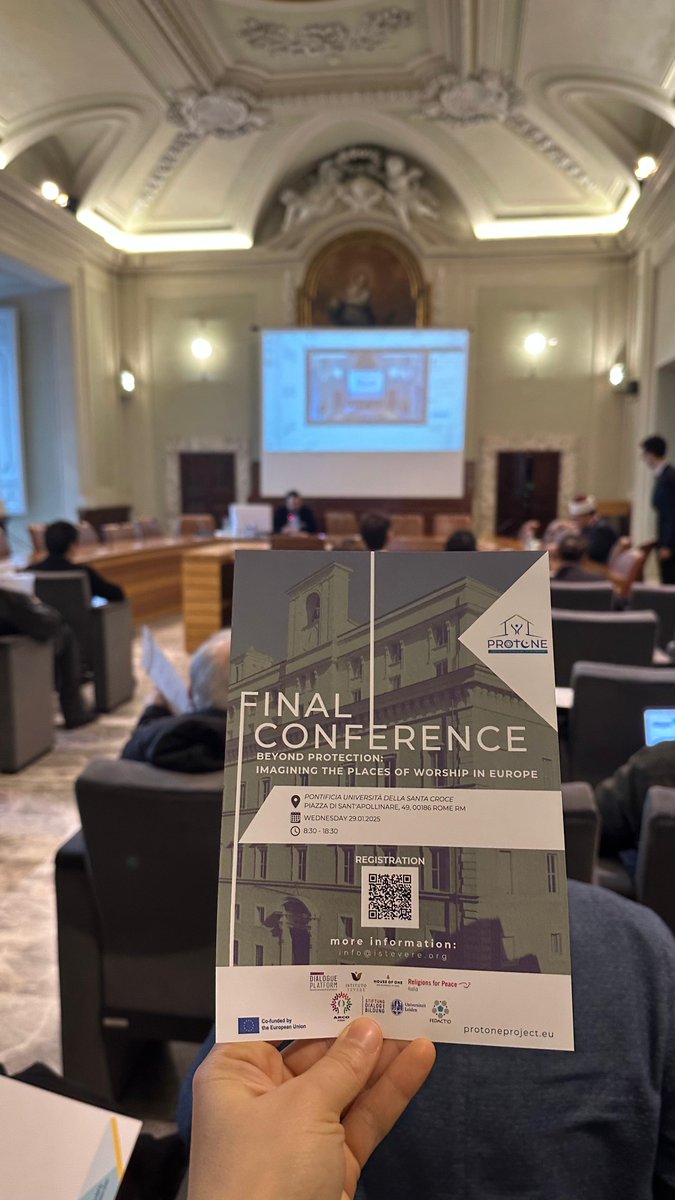 Istitutotevere's tweet image. La Conferenza Finale del #ProtoneProject è ufficialmente iniziata! L&apos;evento si apre con gli interventi dei leader religiosi e dei partner di Protone, che condividono le loro riflessioni sul percorso intrapreso e sui risultati ottenuti.

@ProtoneProject @UniSantaCroce
