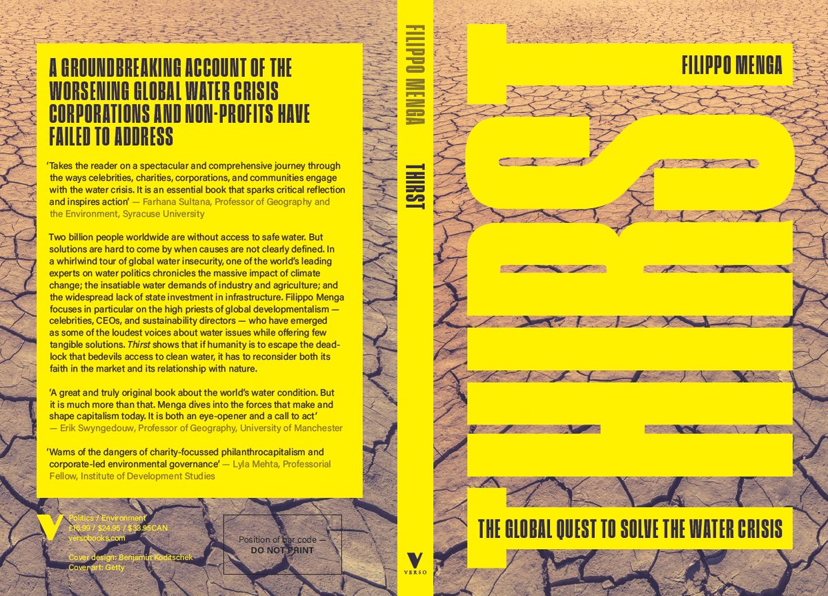 I’m thrilled to finally share the full cover and webpage for Thirst, soon to be published by Verso Books, This marks the culmination of nearly four years of work - bringing both excitement and a sense of closure.

More info in the webpage: versobooks.com/products/3012-…
