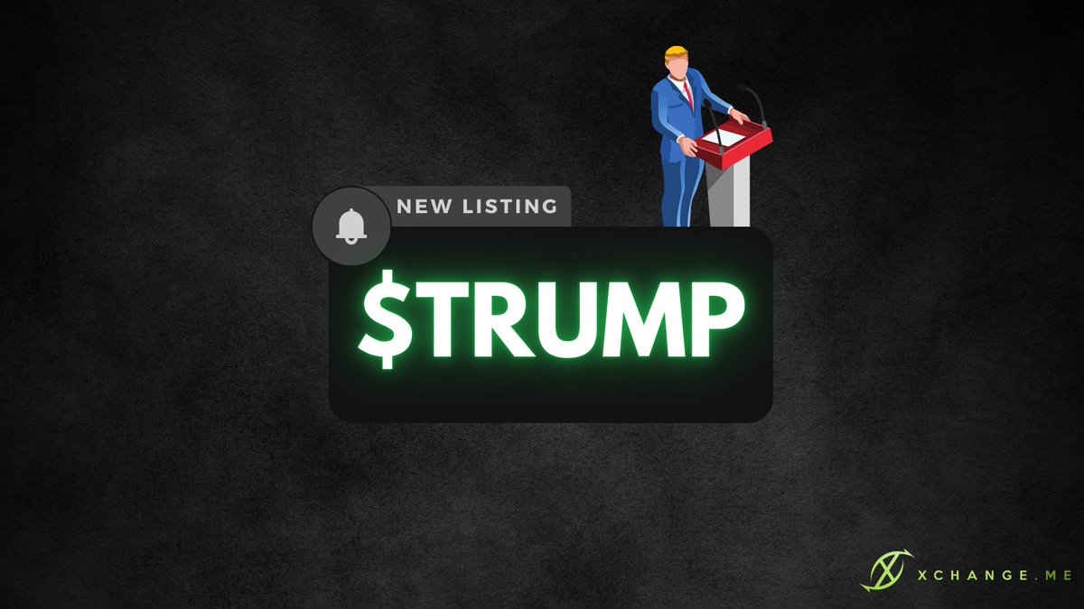 xchange_me_'s tweet image. Isn&apos;t it crazy that you can buy official presidential meme token these days? $TRUMP available for purchase on xchange.me from now on!