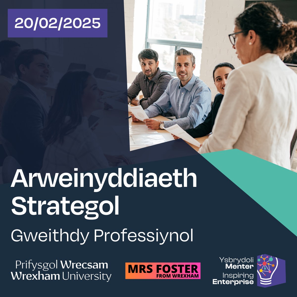 🌟 Ymunwch â ni am weithdy trawsnewidiol ym Mhrifysgol Wrecsam i wella’ch meddwl strategol, cynllunio tymor hir, a sgiliau arweinyddiaeth ystwyth. 🎯 Archebwch eich lle nawr: loom.ly/xrByYJs

#ArweinyddiaethStrategol #GweithdyArweinyddiaeth #DigwyddiadauWrecsam