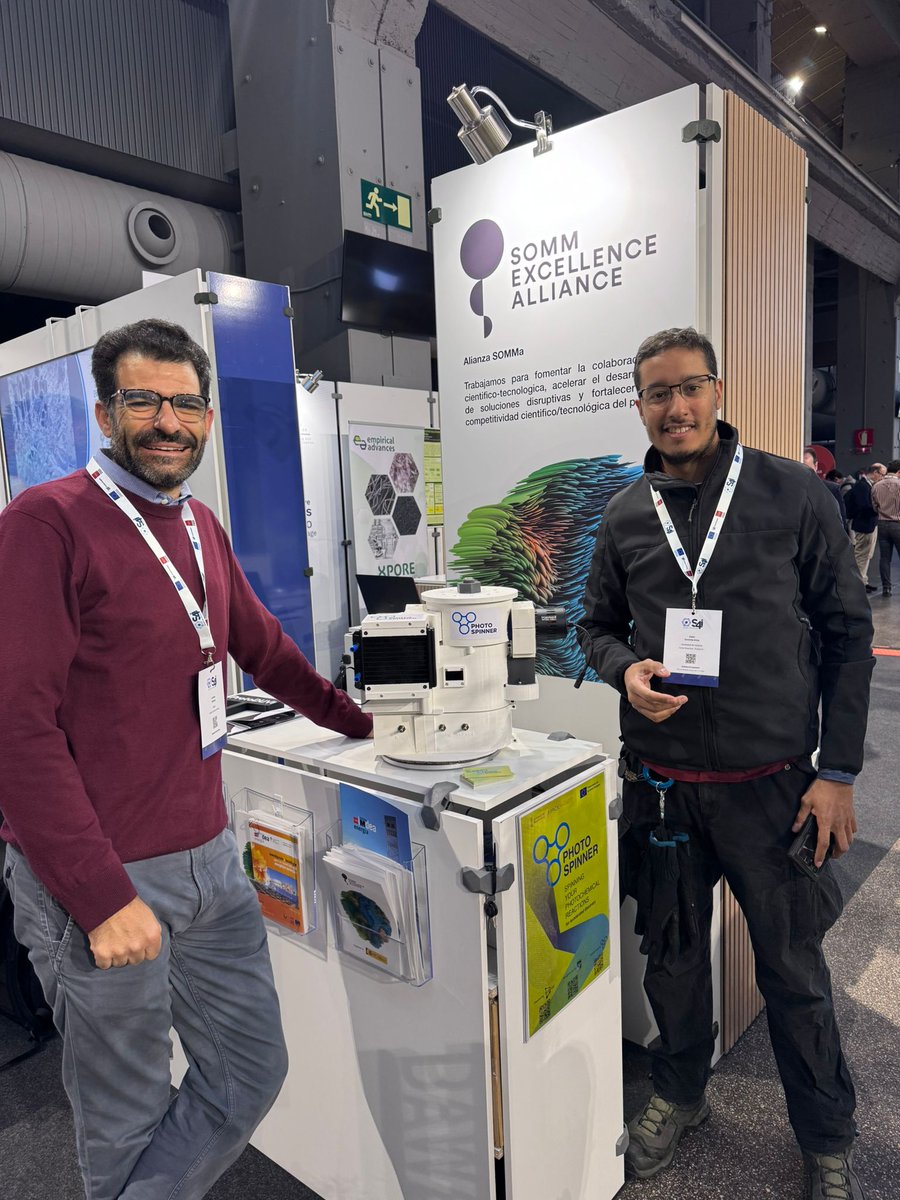 🚀 We are live at #Science4Industry2025 ! 📍<a href="/LaNaveMadrid/">La Nave</a> 

Come visit the <a href="/SOMM_alliance/">SOMM alliance</a>  space and explore the cutting-edge innovations from ICMol! 🔬✨

🔹 <a href="/FuniMat/">FuniMat</a>  Group | PhotoSpinner: accelerating photochemistry 💡<a href="/photospinner/">photospinner</a>
A 3D-printed photoreactor making