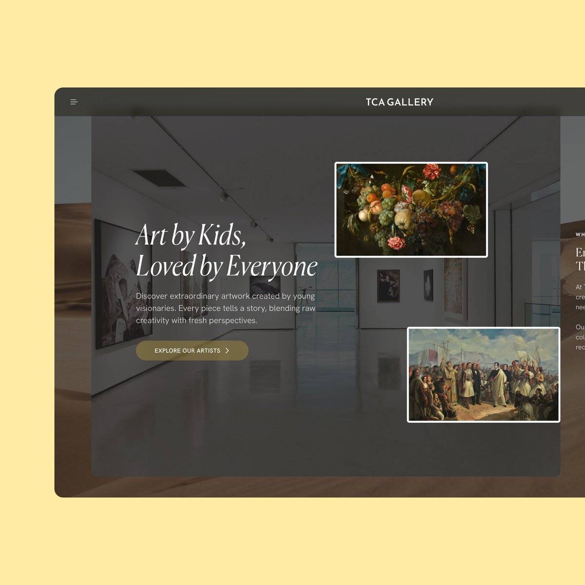 neustackstudio's tweet photo. Exciting News! 
We’ve been working behind the scenes with The Children Art Gallery on their new website redesign, and it’s almost ready!

Get ready for a seamless way to explore incredible talents of young artists. Stay tuned! 

#WebDesign #BrandIdentity  #Designagency https://t.co/HEWDZ2tfSK
