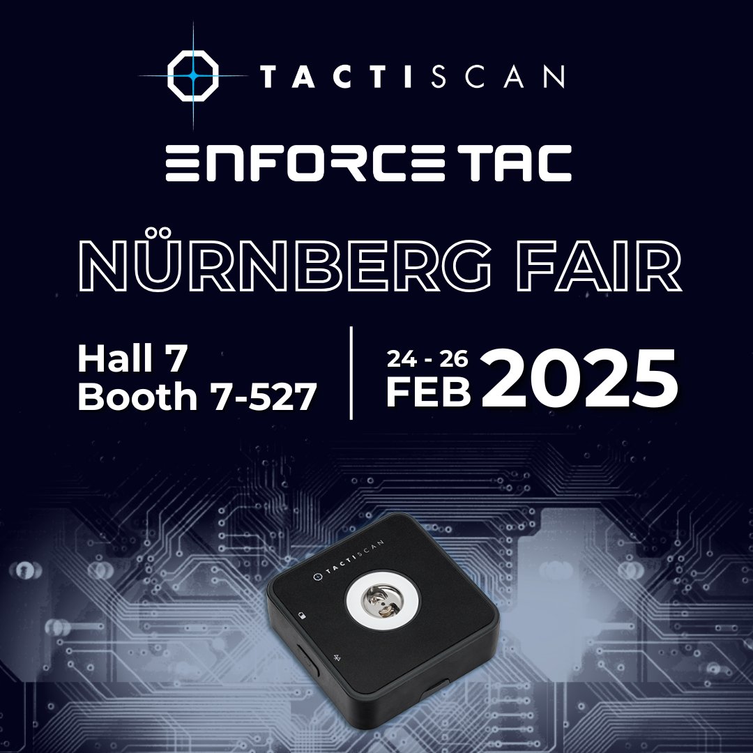 TactiScan's tweet image. The Enforce Tac trade fair from February 24 to 26 stands for innovation and networking in internal and external security. Come by our stand and let us show you the benefits of our solutions.🔬🧪

#police #polizei #customs #zoll #drug screening #dea #btm #thc #nynomic #enforcetac