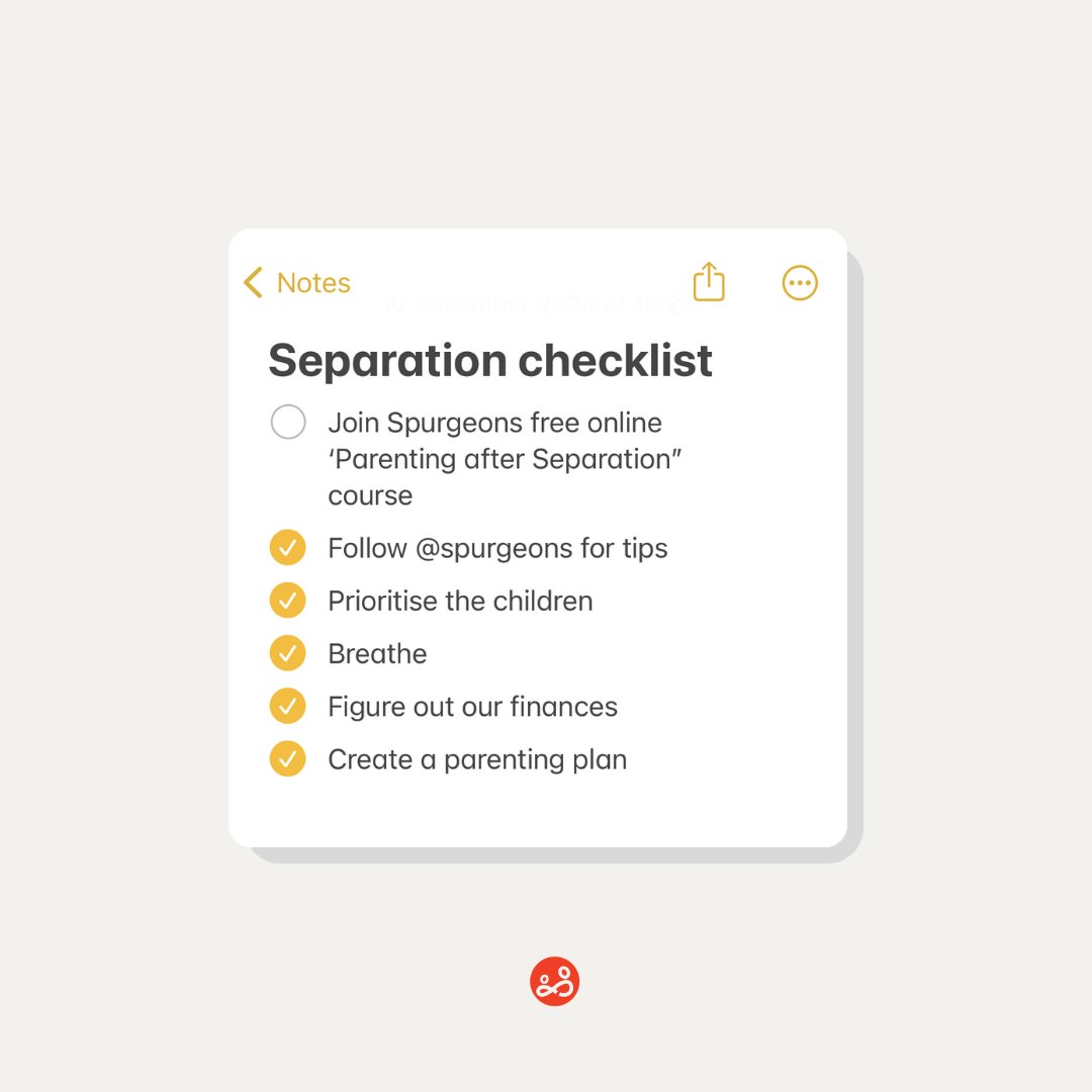 Separation is tough, and co-parenting isn’t easy. Our free online Parenting After Separation course offers expert guidance to help you focus on your child while navigating this new chapter.

🔗Click here to find out more: spurgeons.org/resources-and-…