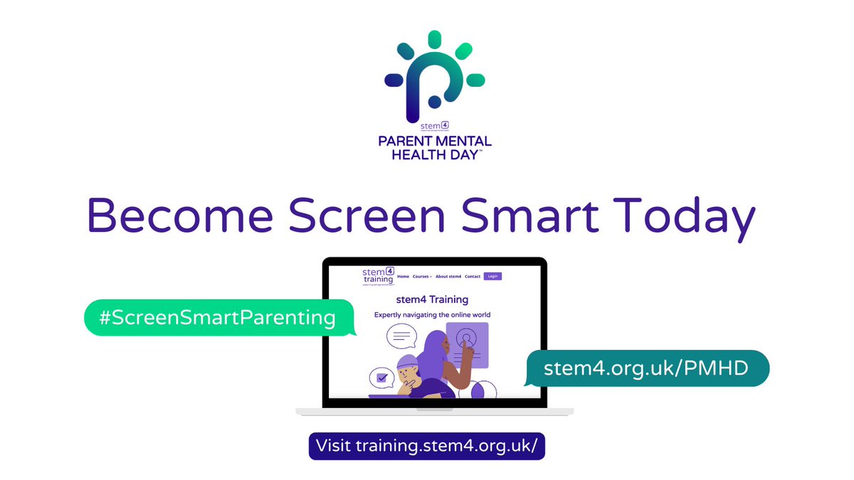 LCW_UCC's tweet photo. The online world can be stressful for children & young people & a minefield for parents & carers. This Parent Mental Health Day, visit @stem4org for resources and training to help families foster healthy digital habits. https://t.co/nrZyUjWxeX
#ScreenSmartParenting #PMHD https://t.co/qRshTzkQLX