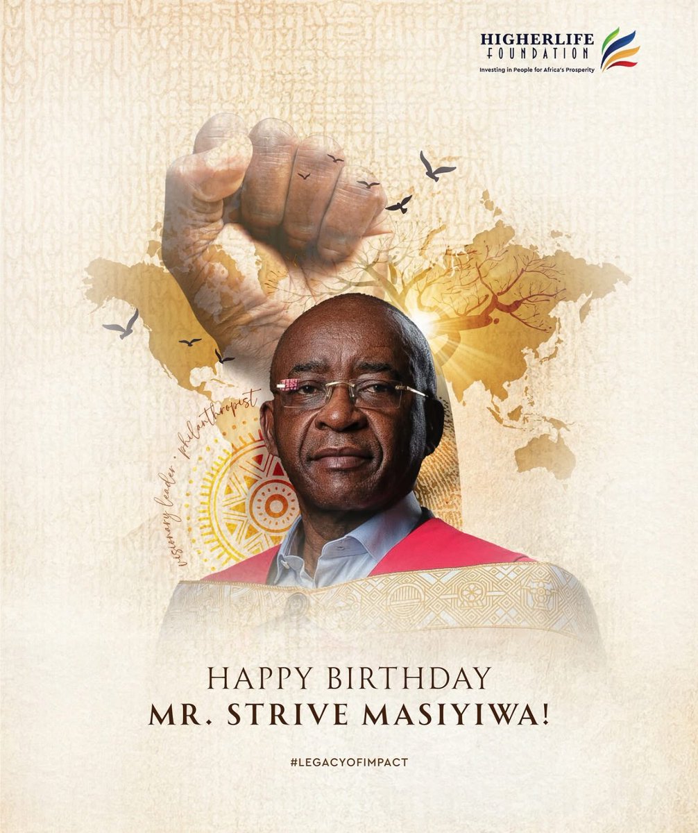 🔸A very happy birthday to Mr Strive Masiyiwa. He’s a true inspiration to entrepreneurs and philanthropists in Zimbabwe, on the Continent and beyond.🇿🇼🥂✨