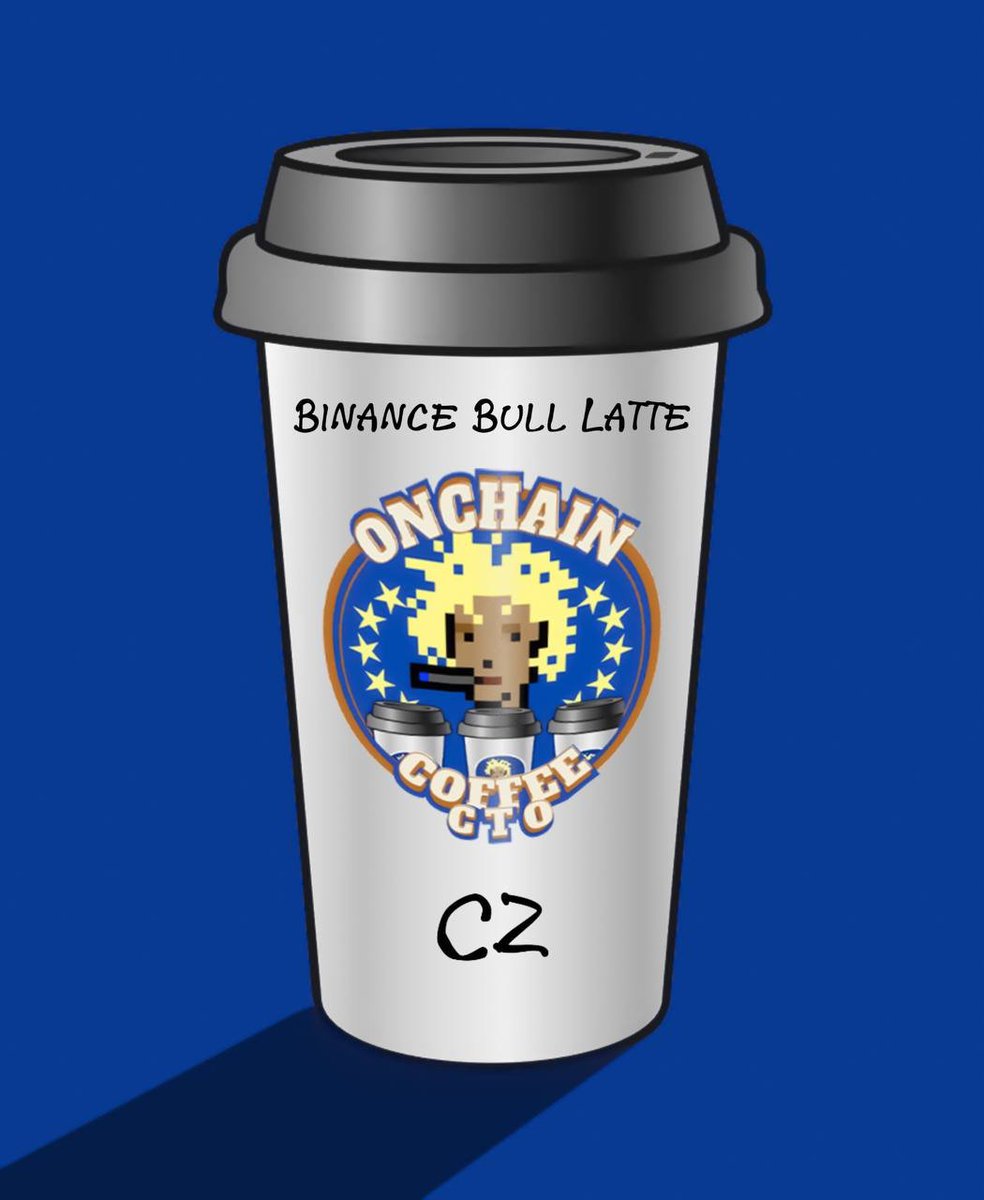 CoffeeBaseCTO's tweet photo. One Binance Bull Latte for CZ! @cz_binance
Here’s your order.
Enjoy!
#Coffee #Wrongname #CoffeeTime #ChangpengZhao https://t.co/IC4C1oPNRH