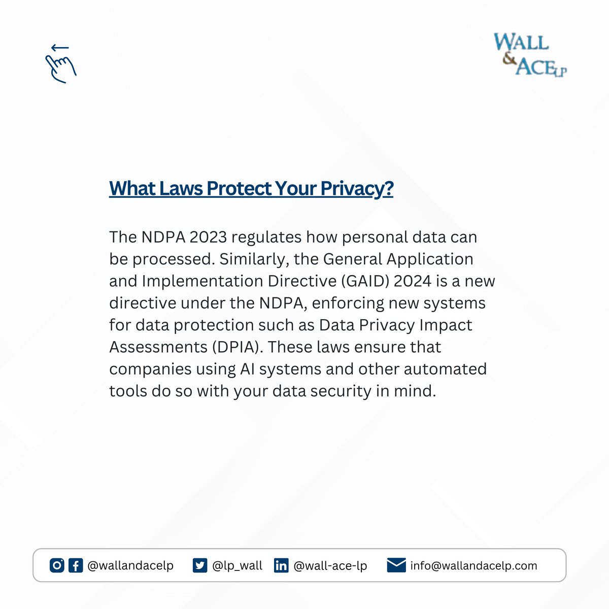 lp_wall's tweet photo. AI collecting more info than necessary โ ๐น Cross-border data transfers leaving legal gaps ๐
Know your rights & stay protected! Wall & Ace LP can help. ๐ผ
๐ฌ RT & Tag someone who needs to see this!
#DataPrivacy #AIRegulation #NDPA2023 #LegalTech #WallAndAceLP https://t.co/rZPktLTypm