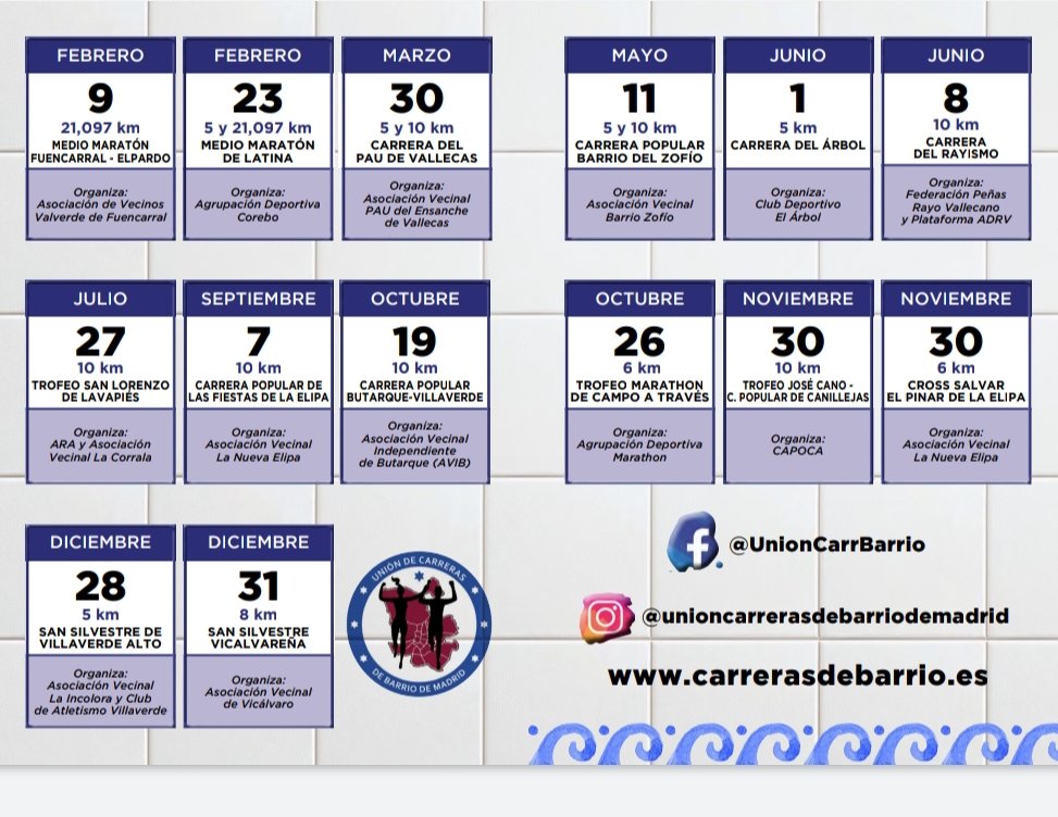 esmorzarunners's tweet photo. Este año, l@s Esmorzarunners vamos a hacer lo posible para participar en algunas de las carreras del Circuito de Carreras de Barrio de Madrid. Gran iniciativa. #running #CorreXLosBarriosDeMadrid #madrid

+ info https://t.co/7oIXj5cAvw https://t.co/e5KxtGY10p