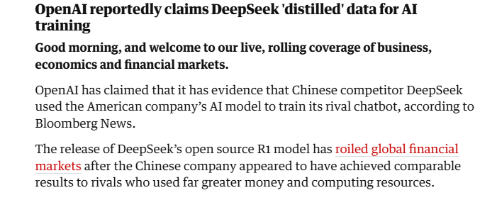 Company whose business model is based on using others intellectual property without paying is....

Concerned about businesses not paying for the use of intellectual property?

Seems legit 
#AI