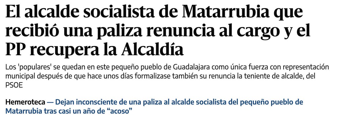 El PP llega al poder en Matarrubia dando palizas. Matonismo político.