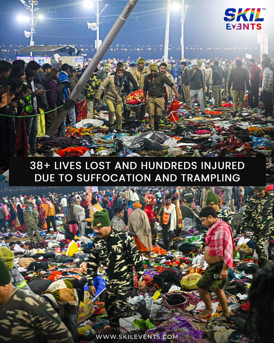 On Jan 29, 2025, a tragic stampede at Maha Kumbh Mela in Prayagraj claimed 38 lives and injured hundreds. Overcrowding and restricted movement during the Shahi Snan led to chaos. This highlights the critical need for effective crowd management in large gatherings.