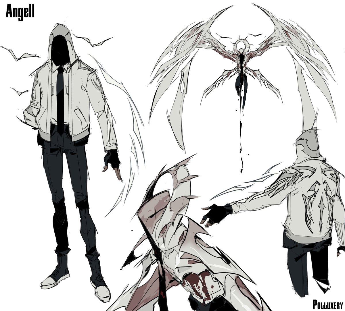 Polluxery's tweet photo. New OC, he's an eldritch Angel
#OC https://t.co/CRA8qyuIxs