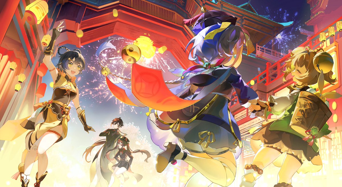 Cu09291's tweet image. 海灯节快乐新年快乐！！！
#GenshinImpact