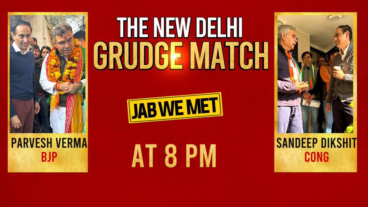 rahulkanwal's tweet image. The New Delhi grudge match. Catch @BJP4India @p_sahibsingh &amp;amp; @INCIndia @_SandeepDikshit on #Newstrack at 8 pm