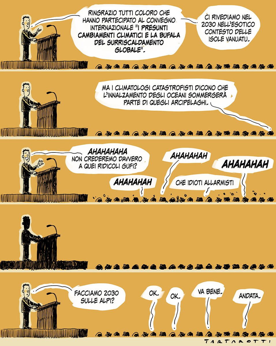Ci vediamo a Vanuatu.
#cambiamentoclimatico #negazionisti #clima #Ambiente #surriscaldamentoglobale