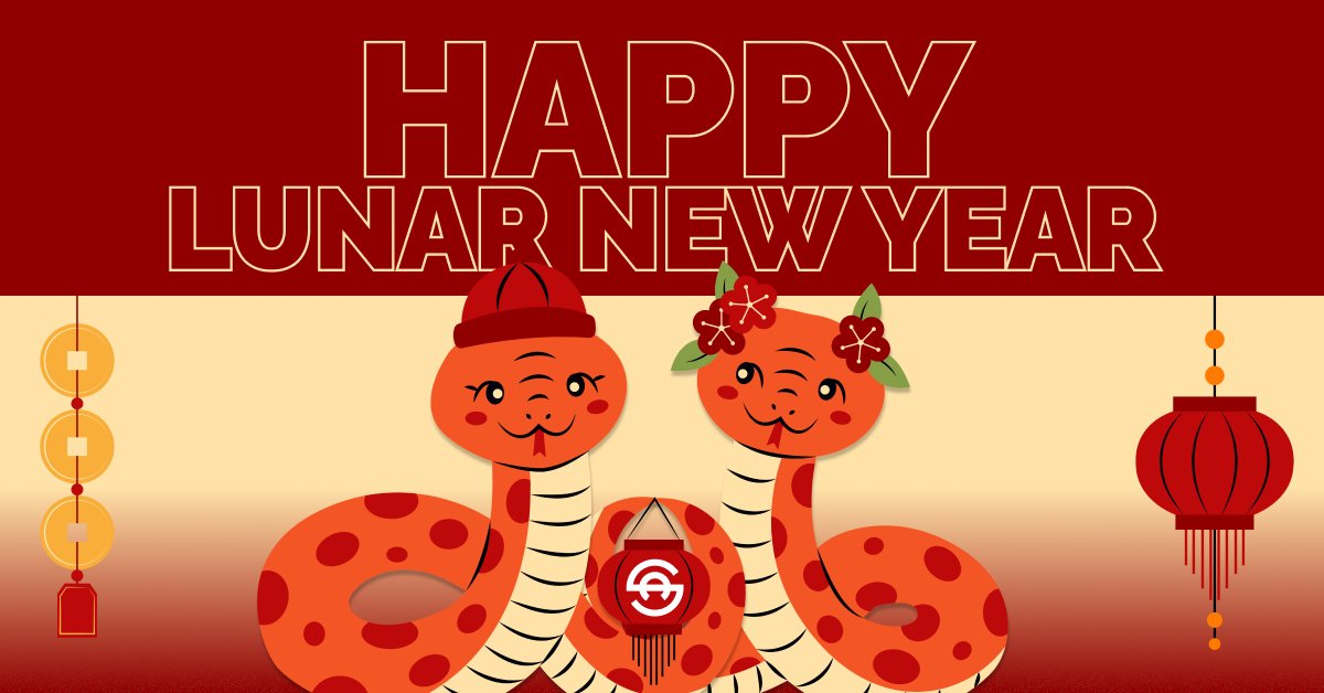 🌙✨ Happy Lunar New Year! ✨🌙 

Wishing everyone joy, prosperity, and good fortune as we slither into the Year of the Snake! 🐍 Celebrate new beginnings and bright opportunities with us. 🧧
