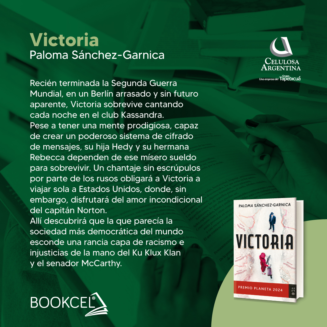 Este mes, te invitamos a sumergirte en "Victoria", la obra de la escritora Paloma Sánchez-Garnica, publicada por <a href="/edit_planeta/">Editorial Planeta</a>

¿Ya lo leíste o te gustaría hacerlo? Contanos 👀