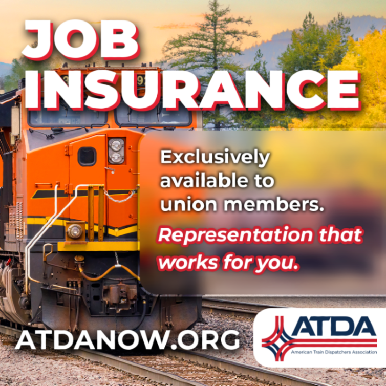 ATDA_NOW's tweet photo. Job insurance is exclusively available to union members. All Train Dispatchers deserve the benefits of union representation and they need it now, more than ever. #ATDANOW https://t.co/bL8ivYXCW4
