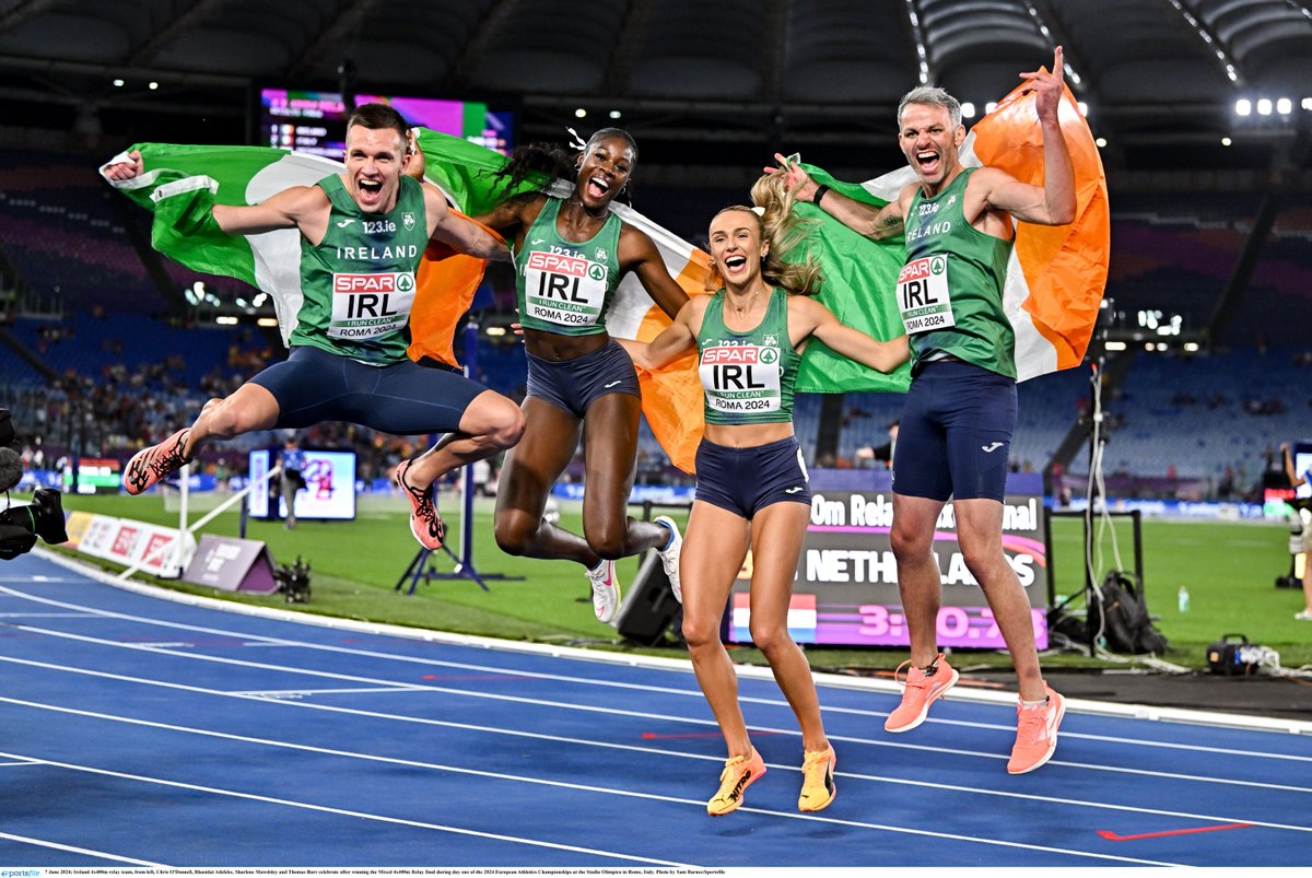 🏅 Thomas Barr🏅

💥World Uni Games 2015 – 400mH 🥇
💥Rio 2016 – 400mH - 4th – 47.97NR
💥Europeans 2018  - 400mH 🥉
💥Tokyo 2020 – 400mH - 9th
💥World Relays 2024 – Mx 4x400m🥉
💥Europeans  2024 – MX 4x400m 🥇
💥Paris 2024 – MX 4x400m – 10th

 #ThankYouTom #RaisedTheBarr