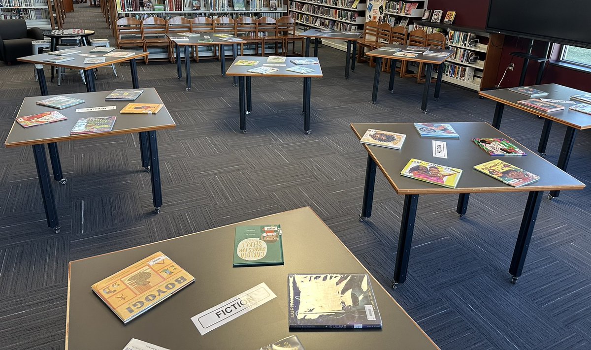 Freshman library orientations are complete, now to move onto book tastings. This tasting features children’s books. Why? Because they are great examples of plot, character development, storytelling and more. Students will be analyzing these books and writing about them.