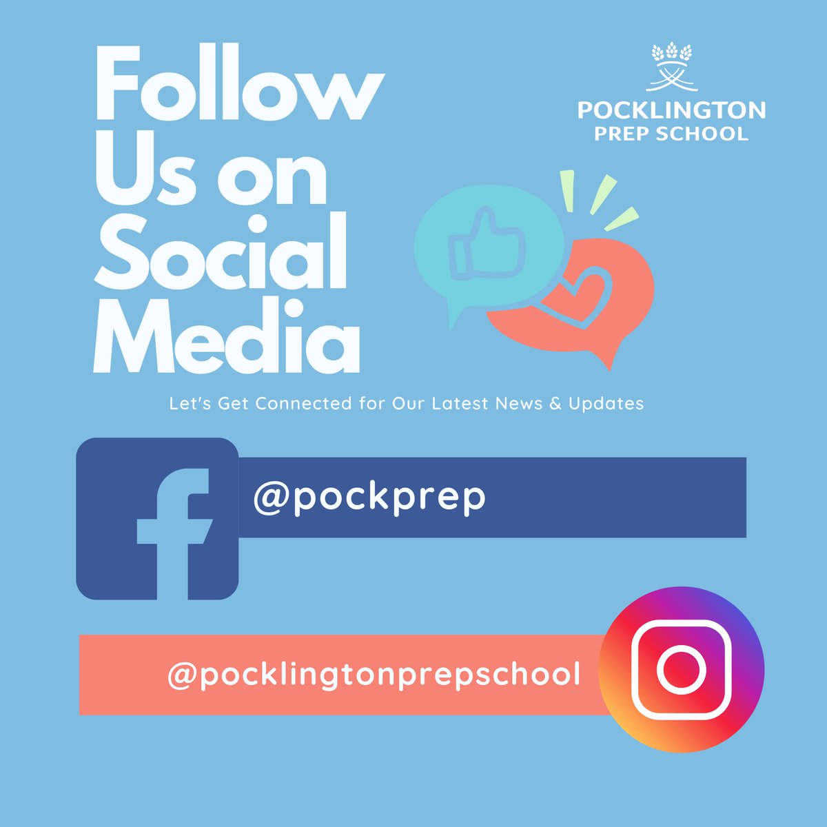 We are no longer going to be posting to this account - come and follow our BRAND NEW account on instagram - @pocklingtonprepschool. See you there! 💛💙