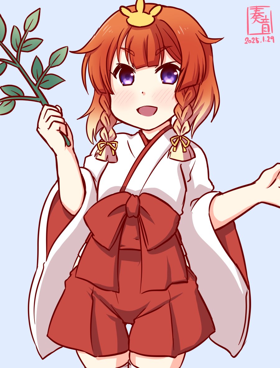 「択捉も頑張ります! ほら、みんなも!」

#艦これ版真剣お絵描き60分一本勝負_20250129
#択捉 