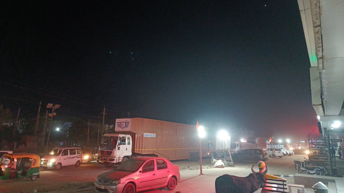 Bharadava's tweet image. @nitin_gadkari  Plz have a look at the daily traffic jam Mehsana-Hansalpur Highway. #noroad #superslow #nowork #TrafficAlert . Problem since 1 Year.

Humble Request to solve.

@timesofindia