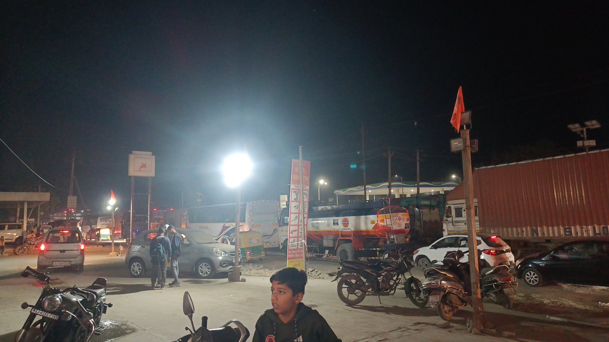 Bharadava's tweet image. @nitin_gadkari  Plz have a look at the daily traffic jam Mehsana-Hansalpur Highway. #noroad #superslow #nowork #TrafficAlert . Problem since 1 Year.

Humble Request to solve.

@timesofindia