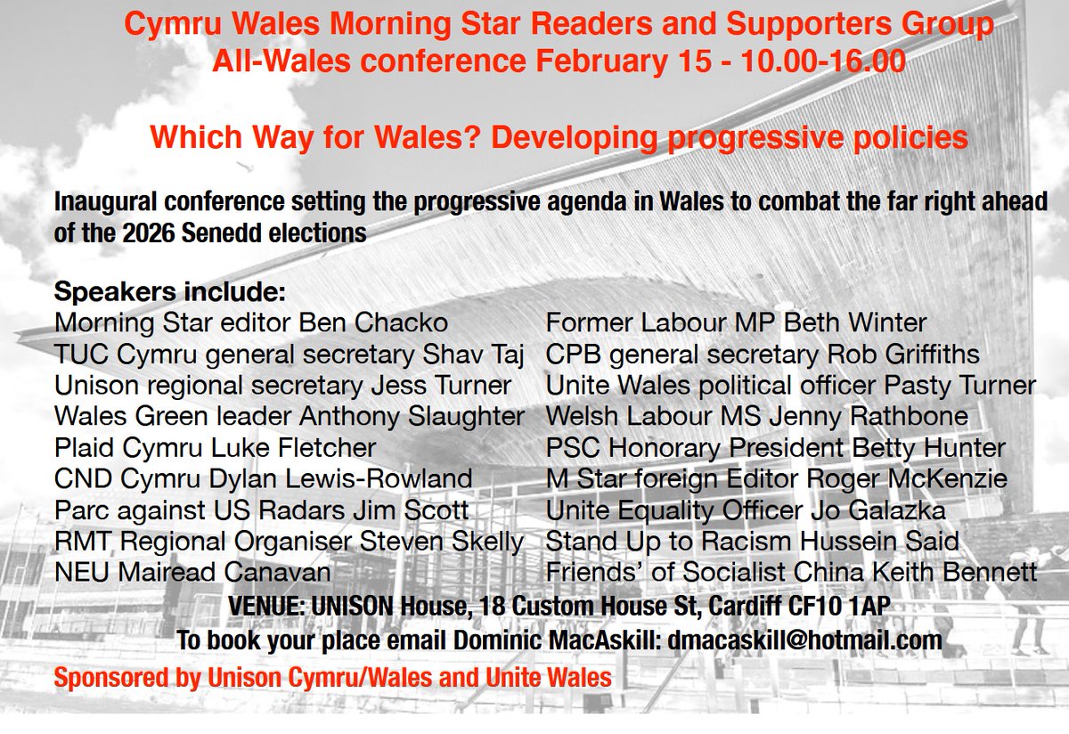 Welsh Labour Grassroots (@wlgrassroots) on Twitter photo 🚩February 15 in Cardiff join <a href="/M_Star_Online/">Morning Star</a> in the fight-back against Reform UK in Wales 👇 🚩February 15 in Cardiff join <a href="/M_Star_Online/">Morning Star</a> in the fight-back against Reform UK in Wales 👇