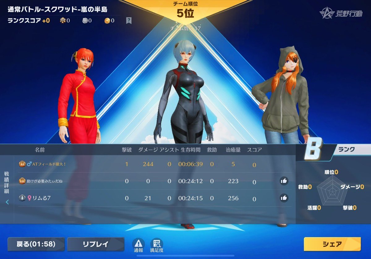 かなり久々のGBでの3スク確定ありがとうございました☺️🙏
大会の雰囲気を私も久々楽しみつつ
メンバーも楽しそうで良かったです✨
