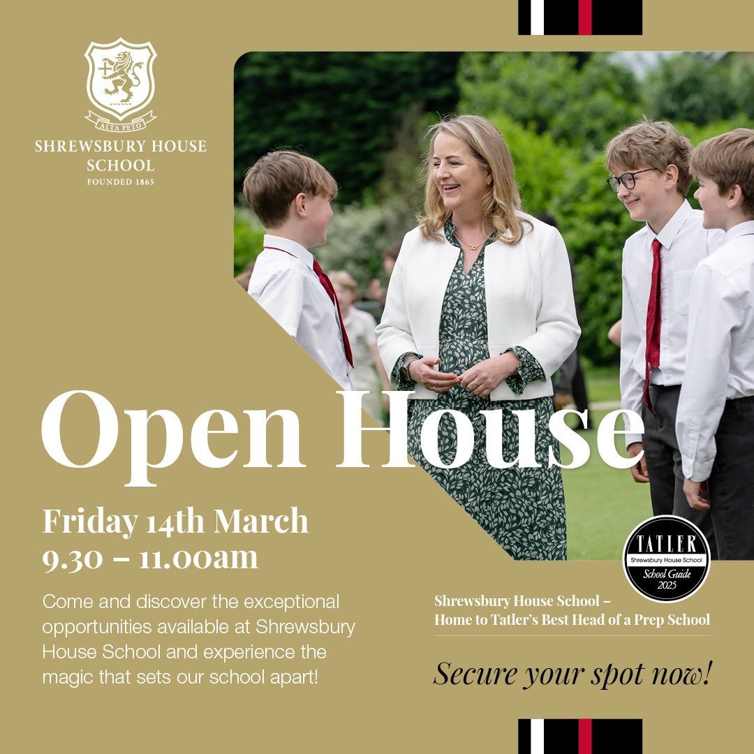 shrewsburyhouse's tweet image. Experience the magic at Shrewsbury House’s Open House on Friday, 14th March. Meet Tatler’s Best Prep Head, Joanna Hubbard & discover how we inspire independent, curious, & passionate learners. Book your visit!: buff.ly/42cws7e
#MagicOfLearning #CuriosityUnleashed #Tatler
