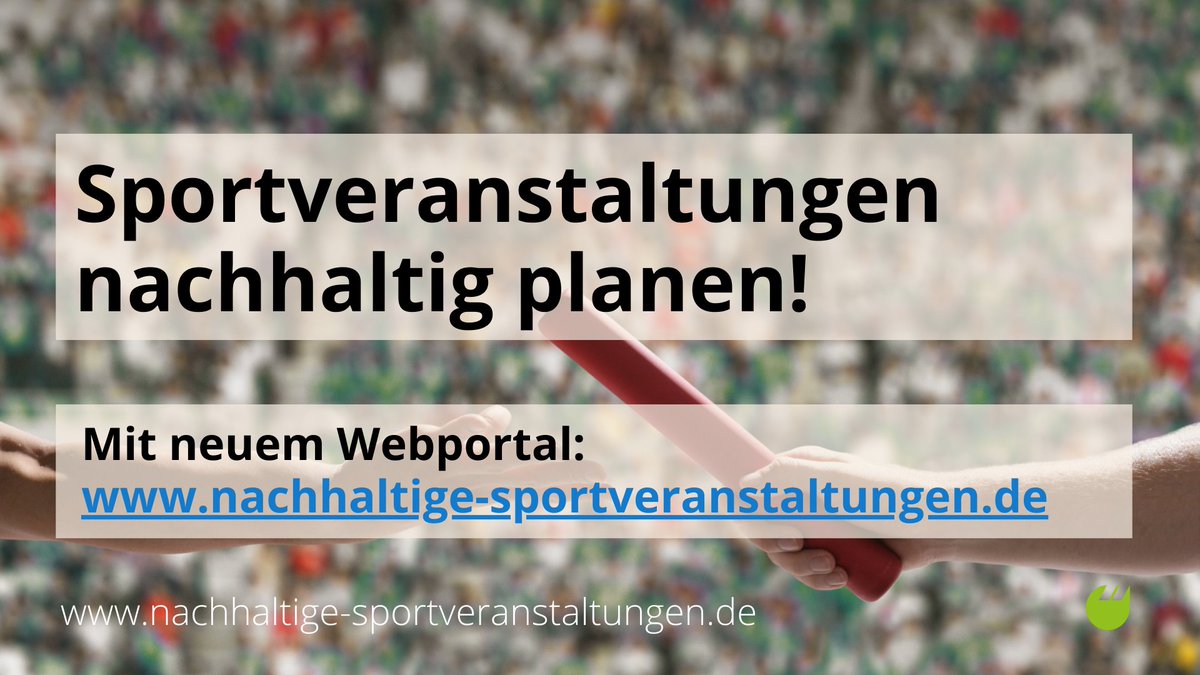 Jetzt online: Das Webportal für nachhaltige Sportgroßveranstaltungen! Mit 17 Handlungsfeldern bietet die Plattform nachhaltige-sportveranstaltungen.de klare Empfehlungen und konkrete Maßnahmen, um #Sportveranstaltungen nachhaltig zu gestalten. Ein Meilenstein für mehr #Nachhaltigkeit im