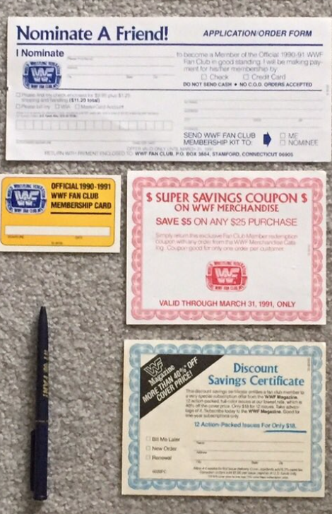 yanocain's tweet photo. @WWFCollection @80sWrestlingPic @90sWrestlingPic @80s90swrestling @RingSkirts @KPnDC @90sWWE @OldWrestlingPic That might be a long shot, I'm currently working on a guide on the WWF Fan Club and looking for better scans or pictures of the 3 coupons in the center. Thanks in advance! https://t.co/uPtR0Qfhbx