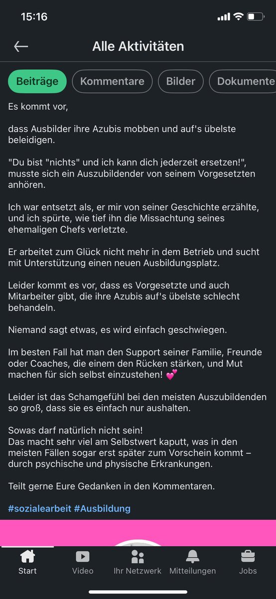 Oke..? Naja kenn ich irgendwo her! 

p.s meine Chefin hat ein persönliches Problem gegen Frauen. Bin die einzige Frau neben ihr und Naja, für mein Geschlecht kann ich nichts! 🤷🏼‍♀️#Azubi #Ausbilder #Chef #Hilfe
