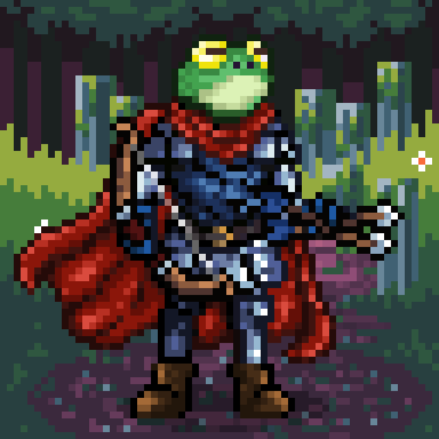 ENRINFT's tweet photo. Check out our upcoming #SonicLords for $Sonic and @SonicLabs ๐ช
๐ธHeadgear: #Frogbound
๐ก๏ธ Armor: Syr Hopper Armor
๐นWeapon: Bow and Arrow
๐ณBackground: Grove Sanctuary
Do you recognize this character? ๐
#CryptoNews #DeFi https://t.co/fxT372I6Nt