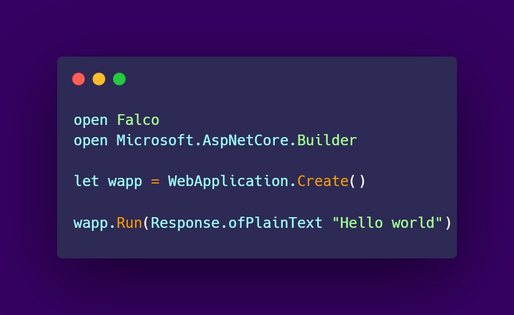 Falco v5.x is now generally available, including first class integrations with <a href="/htmx_org/">htmx.org / CEO of Sun Microsystems (same thing)</a> and OpenAPI. 

Go break some eggs everybody!

nuget.org/packages/Falco
nuget.org/packages/Falco…
nuget.org/packages/Falco…

Changelog: github.com/pimbrouwers/Fa…

#fsharp #dotnet #aspnetcore